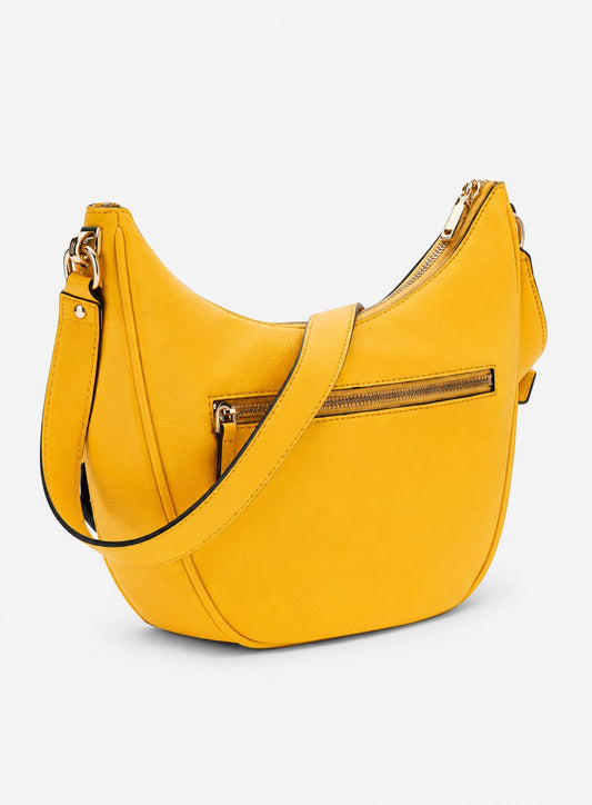 Mala GUESS Crossbody GG — Amarelo Mostarda