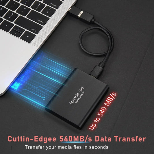 SSD Externo Portátil Lenovo – 2TB a 8TB, USB 3.1, 560MB/s, PC, PS5, Xbox