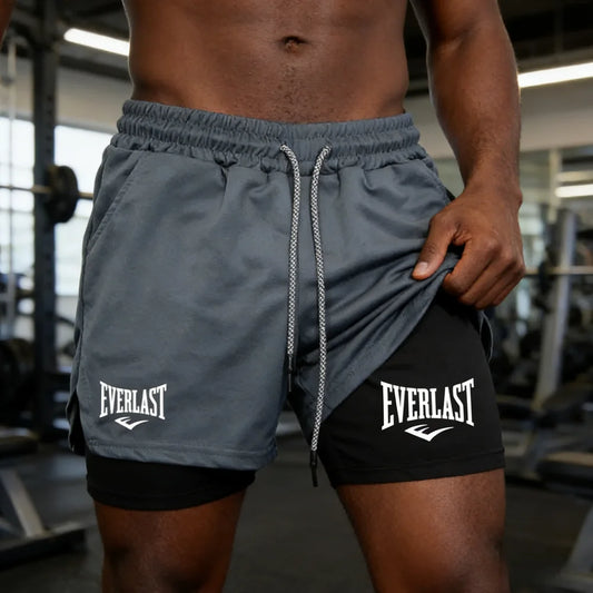 Calções Masculinos de Verão – Print Casual com Bolsos
