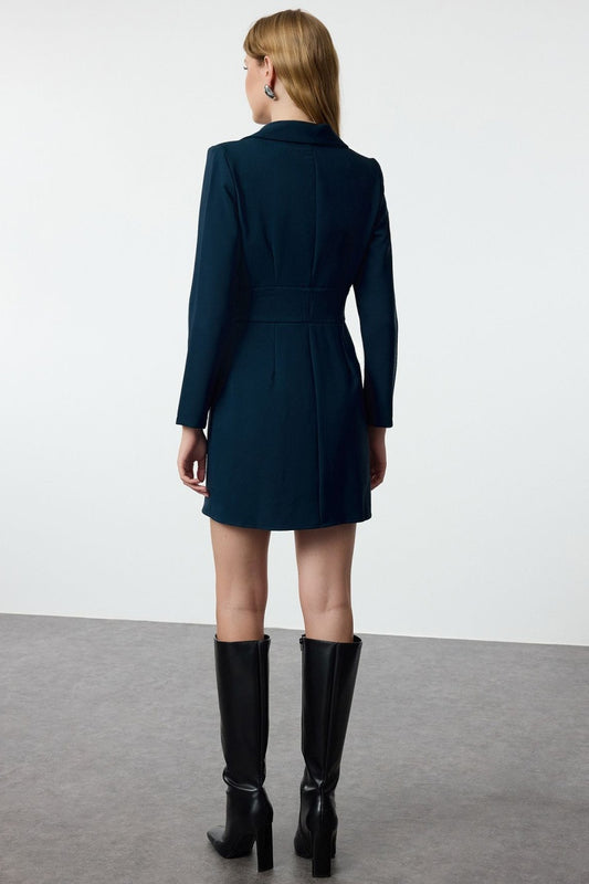 TRENDYOL Vestido traçado - Azul - Azul