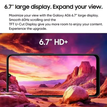 Samsung Galaxy A06 4G – Ecrã 6.7", 50MP Dual Câmara, 5000mAh, Helio G85