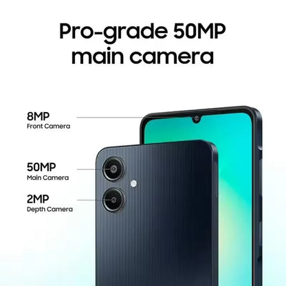 Samsung Galaxy A06 4G – Ecrã 6.7", 50MP Dual Câmara, 5000mAh, Helio G85