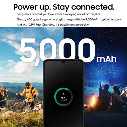Samsung Galaxy A06 4G – Ecrã 6.7", 50MP Dual Câmara, 5000mAh, Helio G85