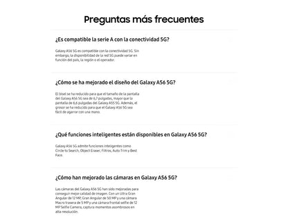 Samsung Galaxy A56 5G – 128GB, FHD+ 6.7", 50MP, 5000mAh, NFC, Android