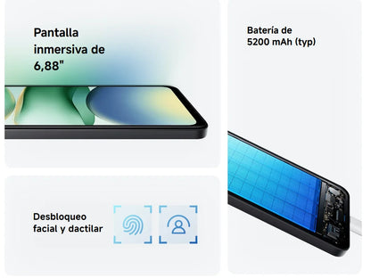 Smartphone Xiaomi Redmi A5 – 32MP, 5200mAh, Ecrã 6.88", Octa-Core, Android