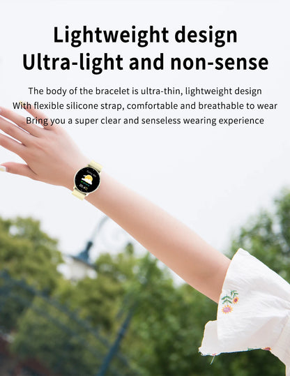 Smartwatch LIGE – Fitness, Freq. Cardíaca, À Prova de Água, Android e iOS