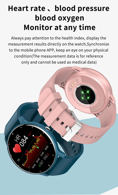 Smartwatch LIGE – Fitness, Freq. Cardíaca, À Prova de Água, Android e iOS