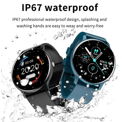 Smartwatch LIGE – Fitness, Freq. Cardíaca, À Prova de Água, Android e iOS