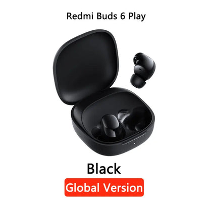 Auriculares Xiaomi Redmi Buds 6 Play – Versão Global, IA, BT 5.4, 10mm