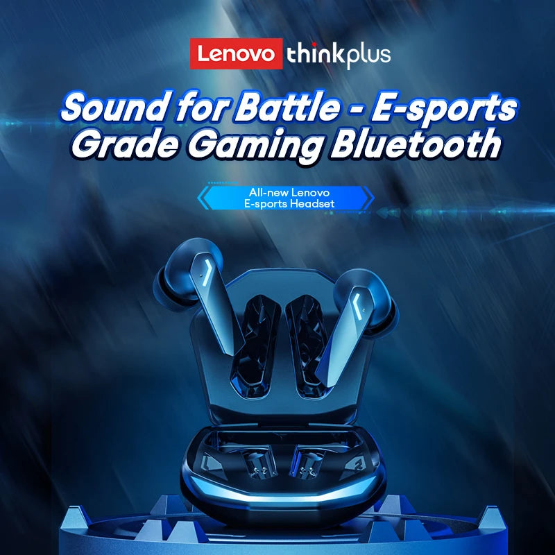 Auriculares Lenovo GM2 Pro Gaming – BT 5.3, Baixa Latência, Microfone (v2)
