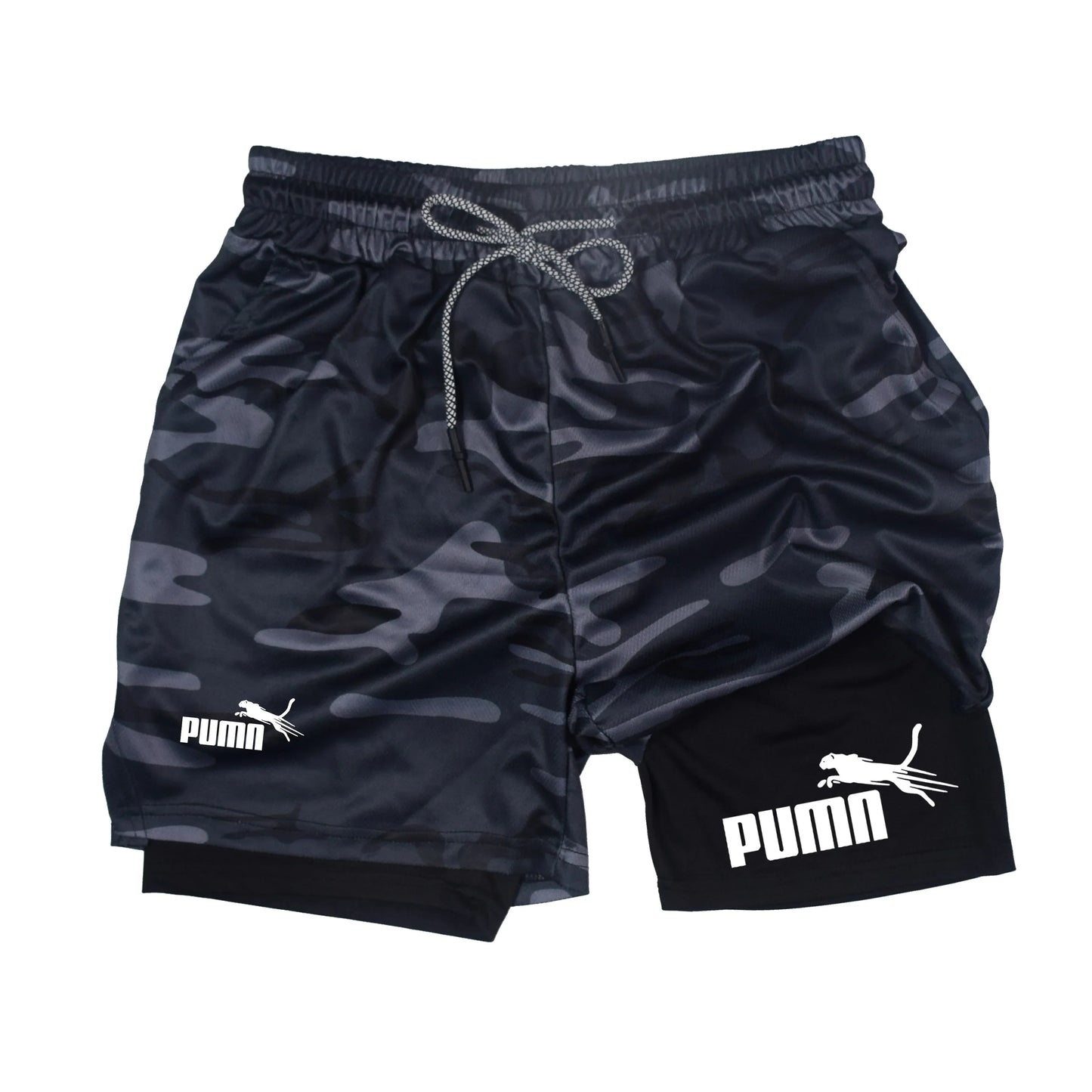 Calções Masculinos de Verão – Print Casual Joelho