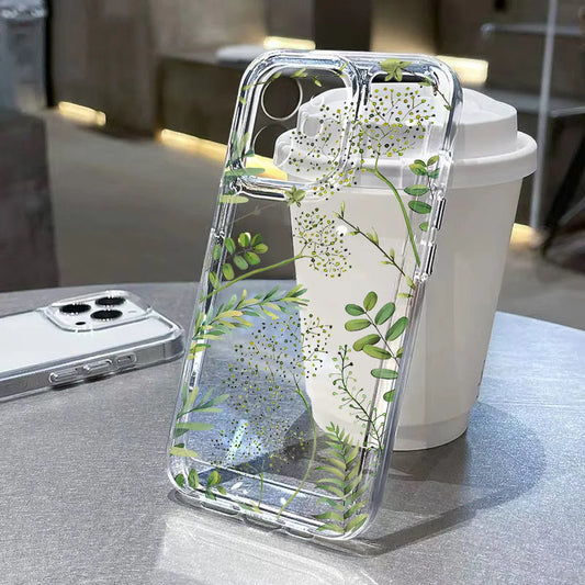 Capa Transparente com Flores para Samsung Galaxy – Antiquéda, Vários Modelos