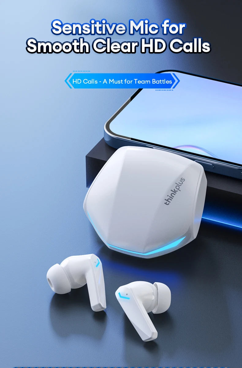 Auriculares Lenovo GM2 Pro Gaming – BT 5.3, Baixa Latência, Microfone (v2)