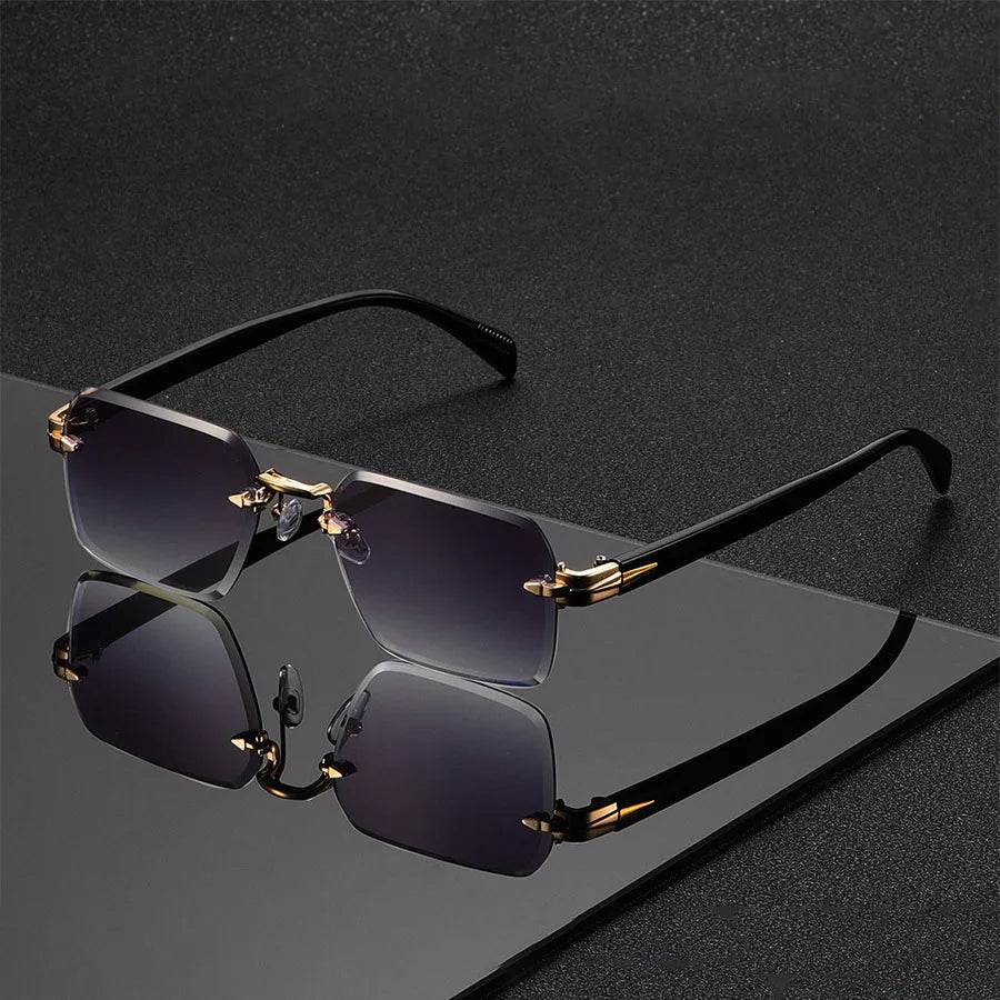 Óculos de Sol Unissexo Sem Aro – Fashion, Ideal para Festas e Oferta