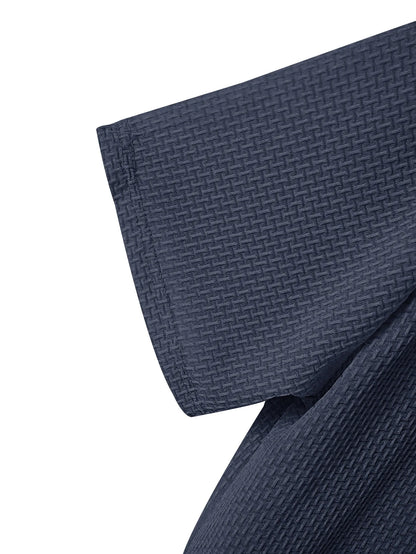 T-shirt Masculina Slim Fit Textura Piqué — Verde Militar, Azul, Branco e Preto