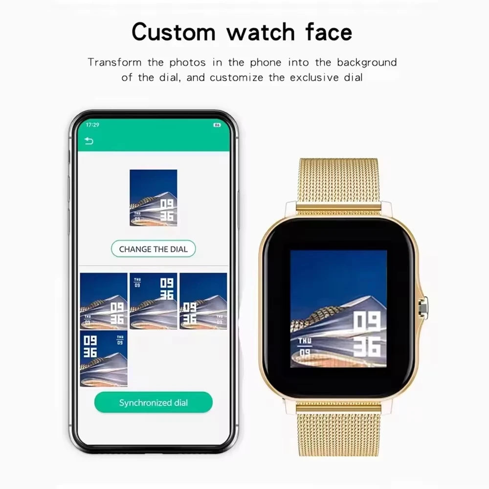 Smartwatch Lenovo – Ecrã Touch Completo, Chamadas BT, Fitness, Unissexo