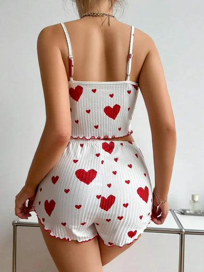 Conjunto de Pijama Feminino Verão — Top e Calções