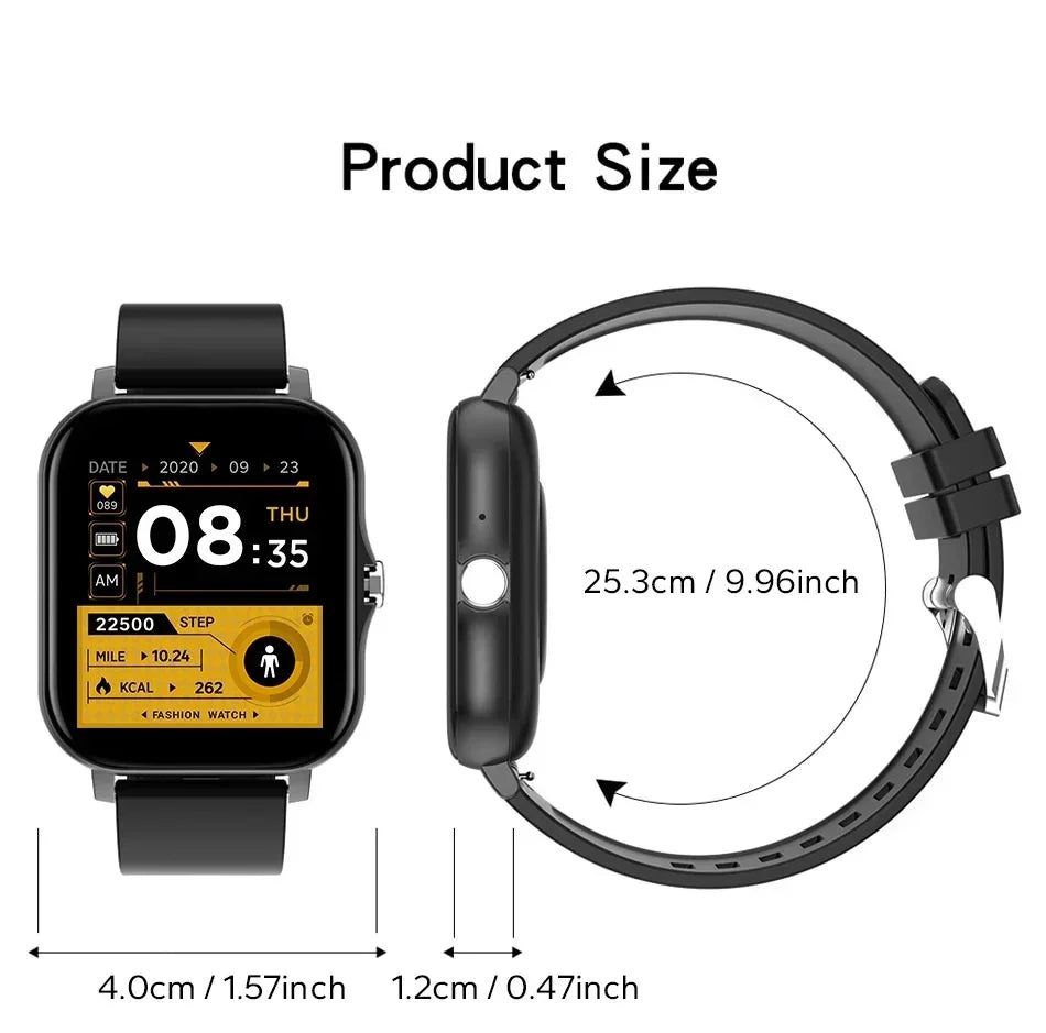 Smartwatch Lenovo – Ecrã Touch Completo, Chamadas BT, Fitness, Unissexo