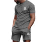 Conjunto Desportivo 2 Peças Masculino – T-shirt e Calções para Corrida e Fitness
