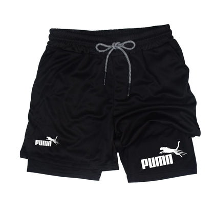 Calções Masculinos de Verão – Print Casual Joelho