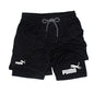 Calções Masculinos de Verão – Print Casual Joelho