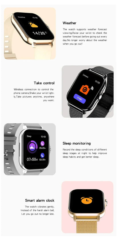 Smartwatch Lenovo – Ecrã Touch Completo, Chamadas BT, Fitness, Unissexo