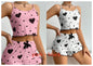 Conjunto de Pijama Feminino Verão — Top e Calções