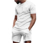 Conjunto Desportivo 2 Peças Masculino – T-shirt e Calções para Corrida e Fitness