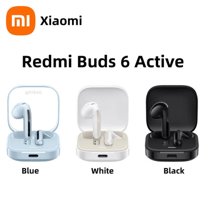 Auriculares Xiaomi Redmi Buds 6 Active – BT 5.4, 30h, 5 Modos de Som, TWS
