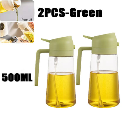 Pulverizador de Óleo para Cozinha — Spray Uniforme para Grelhar e Cozinhar