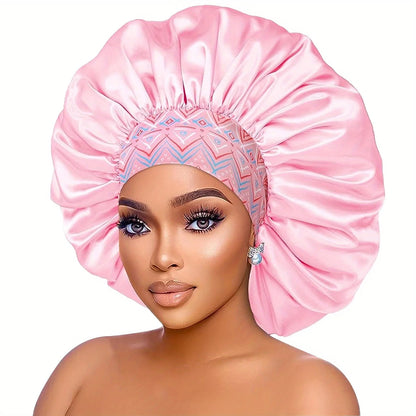 Touca de Cetim com Estampa Floral para Mulher – Conforto Noturno
