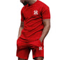 Conjunto Desportivo 2 Peças Masculino – T-shirt e Calções para Corrida e Fitness