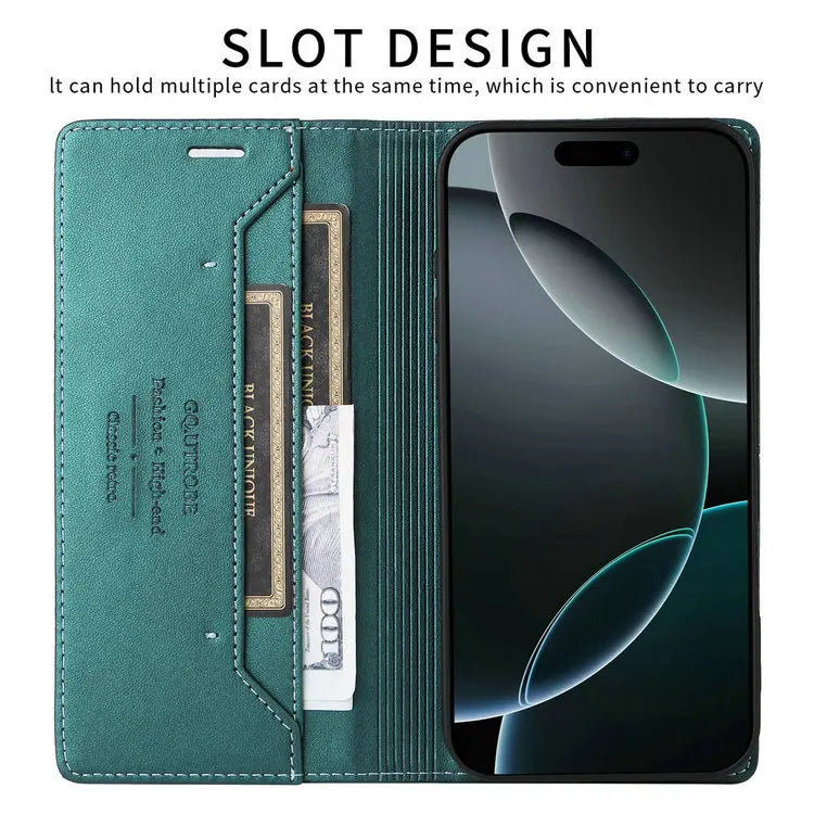 Capa Luxo com Carteira para Xiaomi Redmi Note – Magnética, RFID, Flip