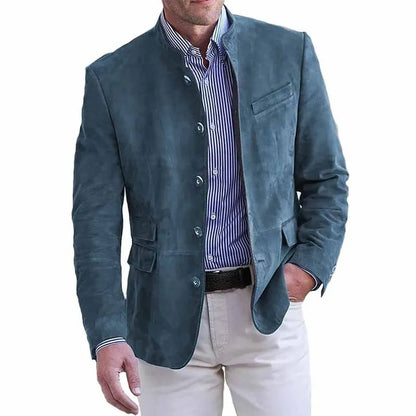 Amazon AliExpress КостюмПальто Fall/Winter Men's Casual Suede Blazer