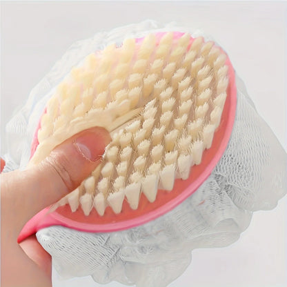 Esfoliador de Corpo Macio para Duche, Esfoliantes de Banho, Escova de Banho com Cabo Longo, Esfoliador, Massageador de Pele, Escova de Limpeza, Acessórios de Casa de Banho