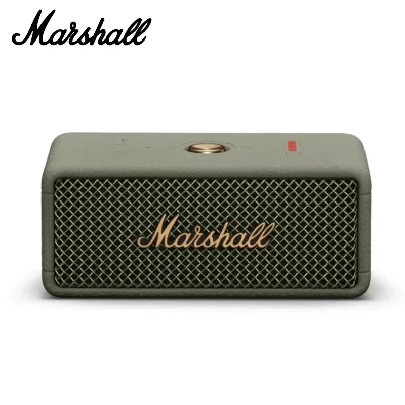 Coluna Marshall Bluetooth 5.0 Original – IPX4, Graves Profundos, Exterior
