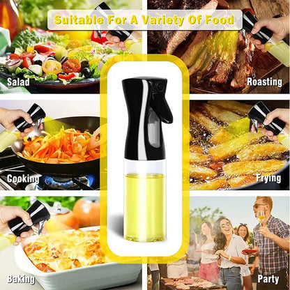 Pulverizador de Óleo para Cozinha — Spray Uniforme para Grelhar e Cozinhar