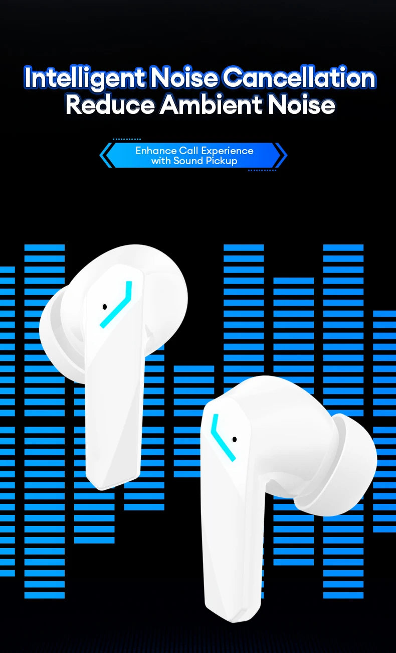 Auriculares Lenovo GM2 Pro Gaming – BT 5.3, Baixa Latência, Microfone (v2)
