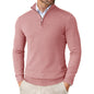 Men's Quarter Zip Up Sweaters Slim Fit Lightweight Mock Neck Pullover Casual Sweaters Half Turtleneck Knitted Outdoor Streetwear
