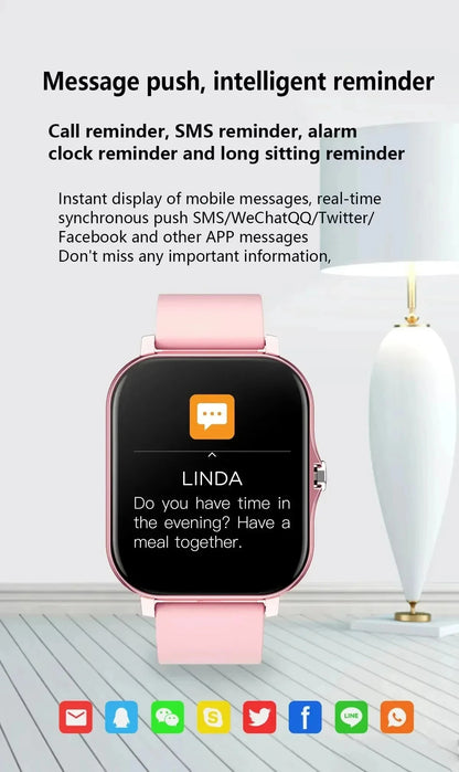 Smartwatch Lenovo – Ecrã Touch Completo, Chamadas BT, Fitness, Unissexo