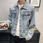 New Men's Short Denim Jacket Casual Style Ripped Jeans Cotton Material Spring Autumn Wear Resistant And Comfortable Fit