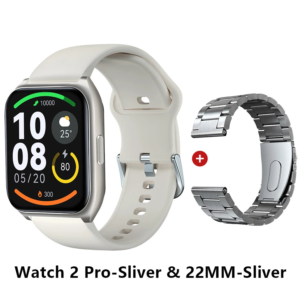 Smartwatch HAYLOU Watch 2 Pro – Ecrã 1.85", 100 Modos Desportivos, Freq. Cardíaca