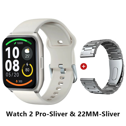 Smartwatch HAYLOU Watch 2 Pro – Ecrã 1.85", 100 Modos Desportivos, Freq. Cardíaca
