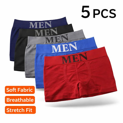 Pack 5 Boxers Homem – Confortáveis, Respiráveis e Elásticos