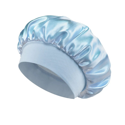 Touca de Cetim Grande para Cabelo Longo – Proteção Noturna