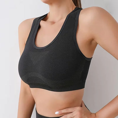 Soutien Desportivo Push Up Feminino – Respirável para Yoga e Fitness