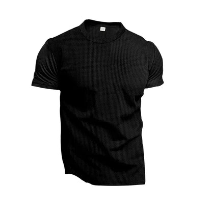 T-shirt Masculina Slim Fit Textura Piqué — Verde Militar, Azul, Branco e Preto