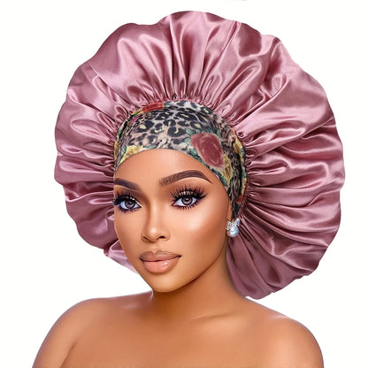 Touca de Cetim com Estampa Floral para Mulher – Conforto Noturno