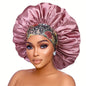 Touca de Cetim com Estampa Floral para Mulher – Conforto Noturno