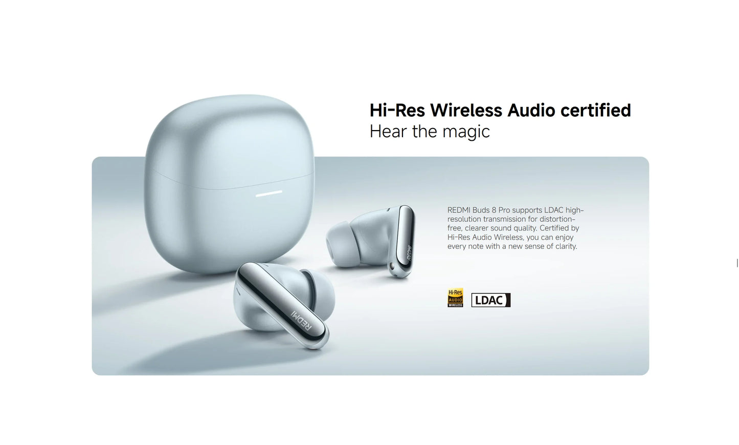 Auriculares Xiaomi Redmi Buds 8 Pro – BT 5.4, ANC 55dB, 3 Microfones, TWS